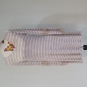 J GEE striped dress with lace on sleeves.  Size is Large.